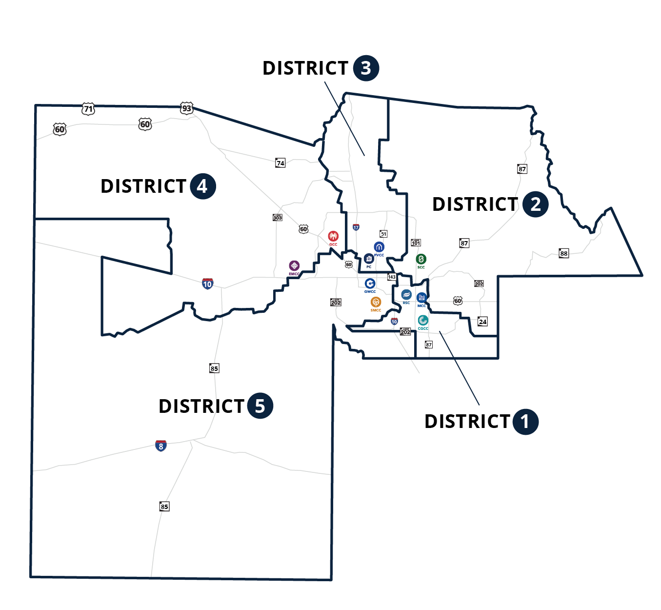 Map of the District