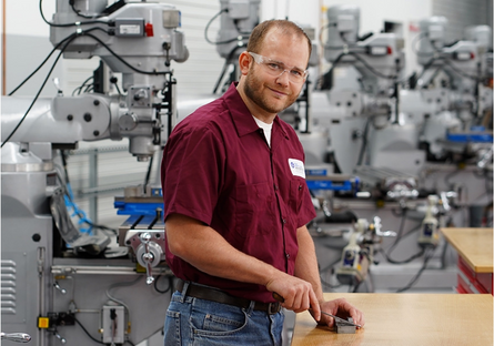 Image of male working in a manufacturing workshop