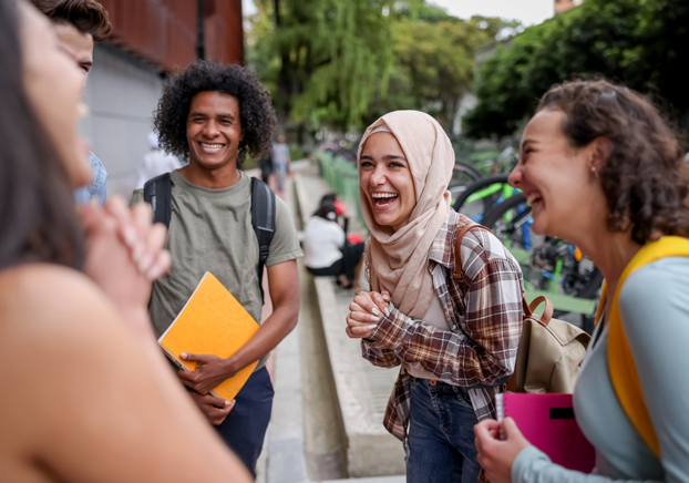 Group of students talking
